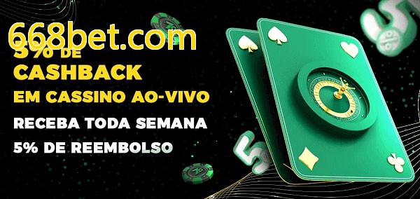 Promoções do cassino ao Vivo 668bet.com